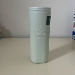 Starbucks 16oz white gray tumbler